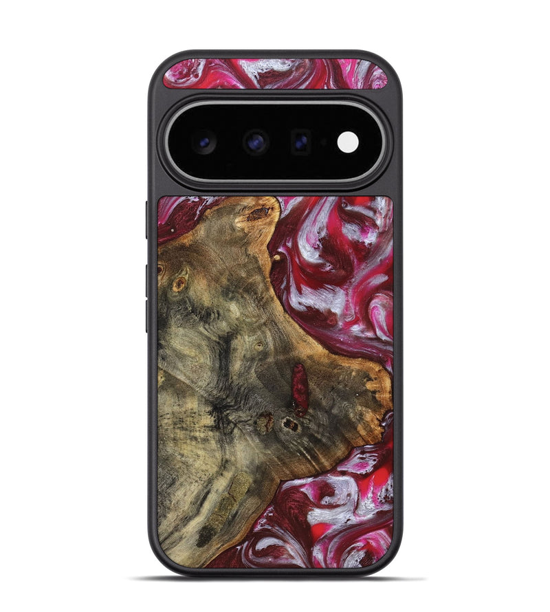 Pixel 11 Pro Wood Phone Case - Cherie (Red, 826287)