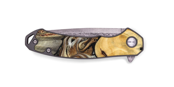 EDC Wood Pocket Knife - Aleta (Black & White, 826304)