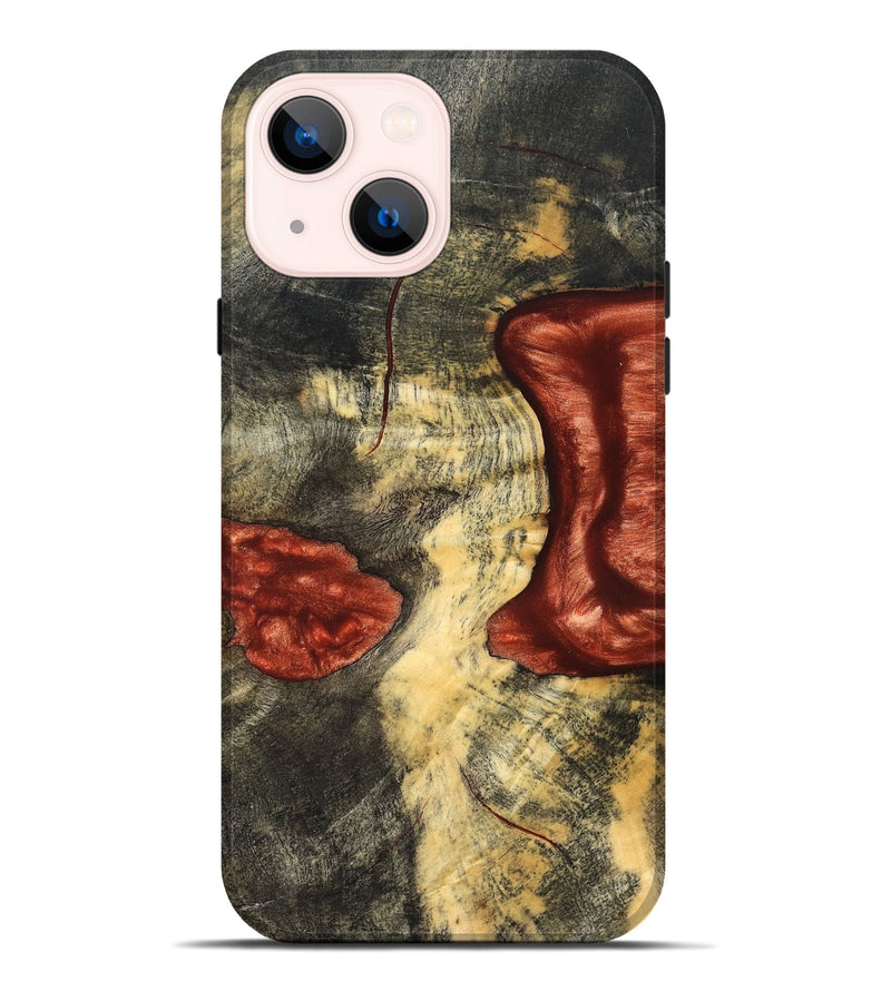 iPhone 14 Plus Wood Live Edge Phone Case - Jasiah (Solid Wood, 826306)