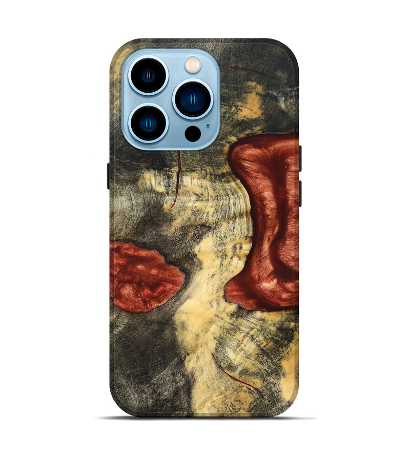 iPhone 14 Pro Wood Live Edge Phone Case - Jasiah (Solid Wood, 826306)