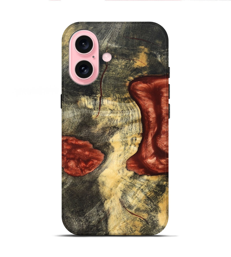 iPhone 16 Wood Live Edge Phone Case - Jasiah (Solid Wood, 826306)