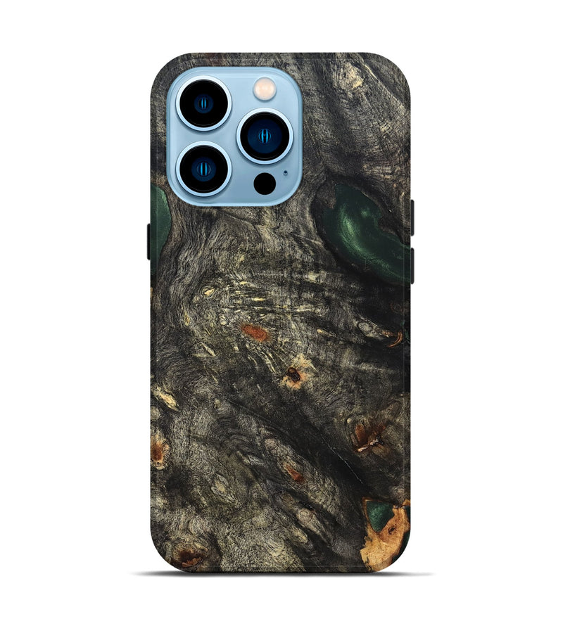 iPhone 14 Pro Wood Live Edge Phone Case - Vienna (Solid Wood, 826309)
