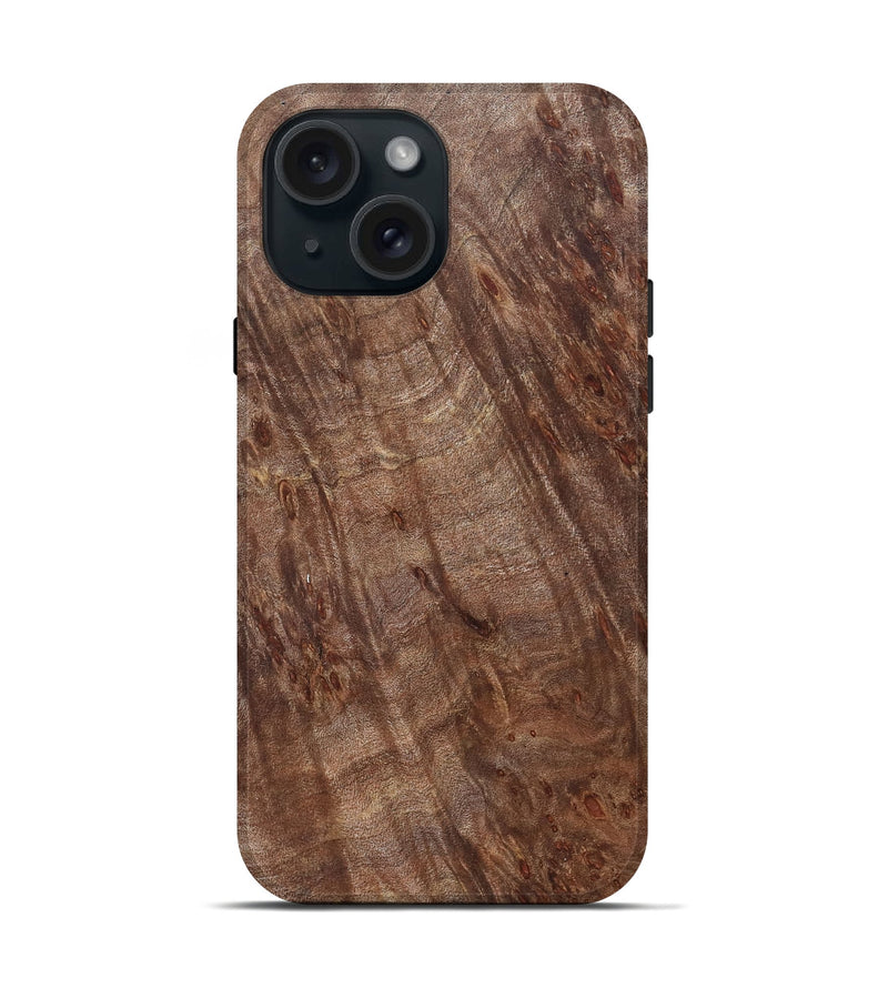 iPhone 15 Wood Live Edge Phone Case - Yasmeen (Solid Wood, 826310)