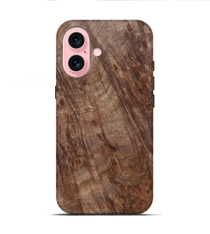 iPhone 16 Wood Live Edge Phone Case - Yasmeen (Solid Wood, 826310)