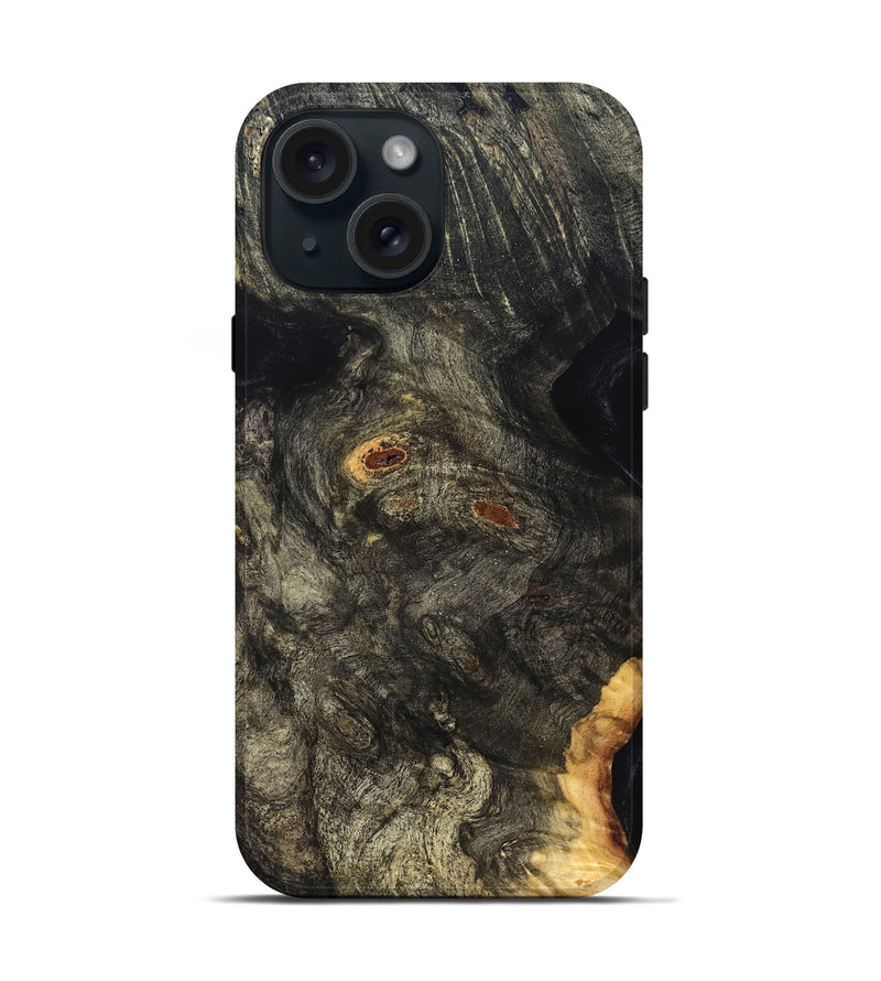 iPhone 15 Wood Live Edge Phone Case - Urban (Solid Wood, 826311)