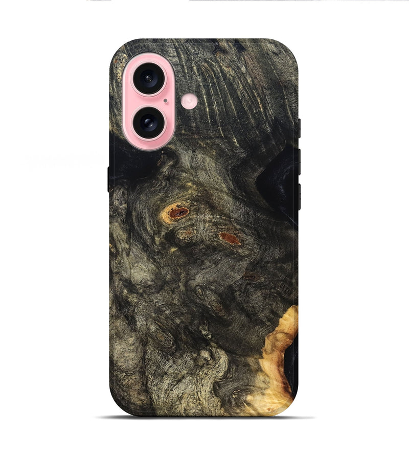 iPhone 16 Wood Live Edge Phone Case - Urban (Solid Wood, 826311)