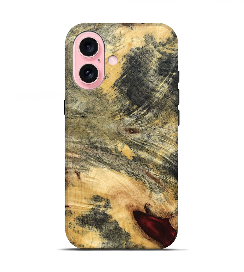 iPhone 16 Wood Live Edge Phone Case - Eldon (Solid Wood, 826312)