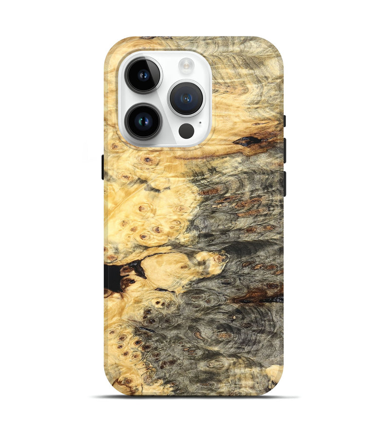 iPhone 15 Pro Wood Live Edge Phone Case - Carie (Solid Wood, 826313)