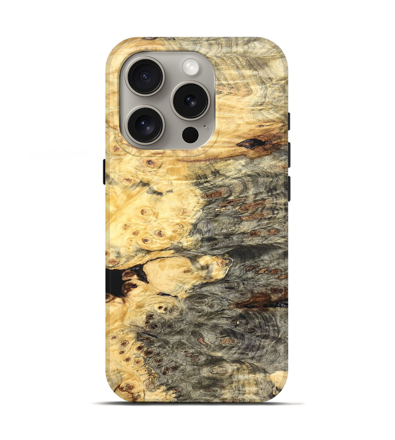 iPhone 16 Pro Wood Live Edge Phone Case - Carie (Solid Wood, 826313)