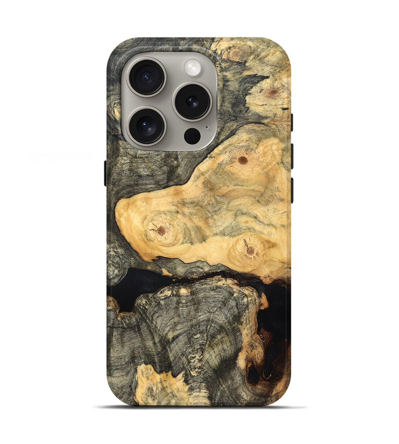iPhone 16 Pro Wood Live Edge Phone Case - Solana (Solid Wood, 826315)
