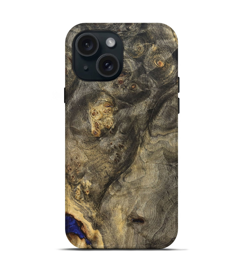 iPhone 15 Wood Live Edge Phone Case - Naya (Solid Wood, 826316)
