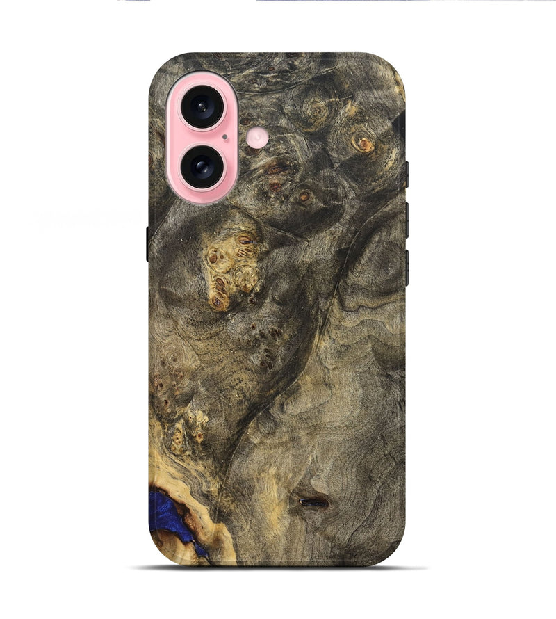 iPhone 16 Wood Live Edge Phone Case - Naya (Solid Wood, 826316)