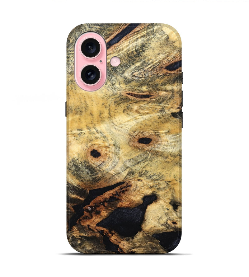 iPhone 16 Wood Live Edge Phone Case - Latonya (Solid Wood, 826317)