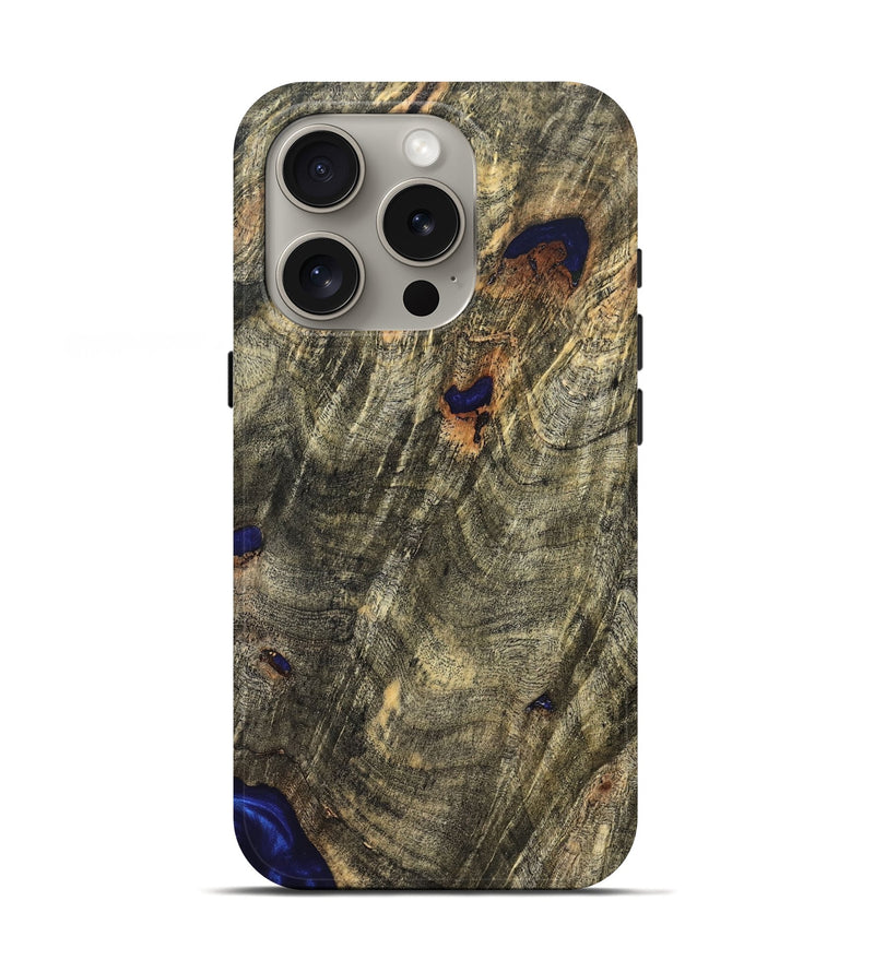 iPhone 16 Pro Wood Live Edge Phone Case - Kim (Solid Wood, 826318)