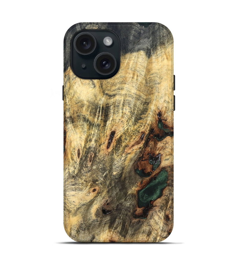 iPhone 15 Wood Live Edge Phone Case - Casimer (Solid Wood, 826319)