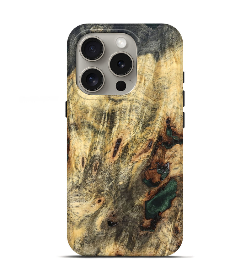 iPhone 16 Pro Wood Live Edge Phone Case - Casimer (Solid Wood, 826319)