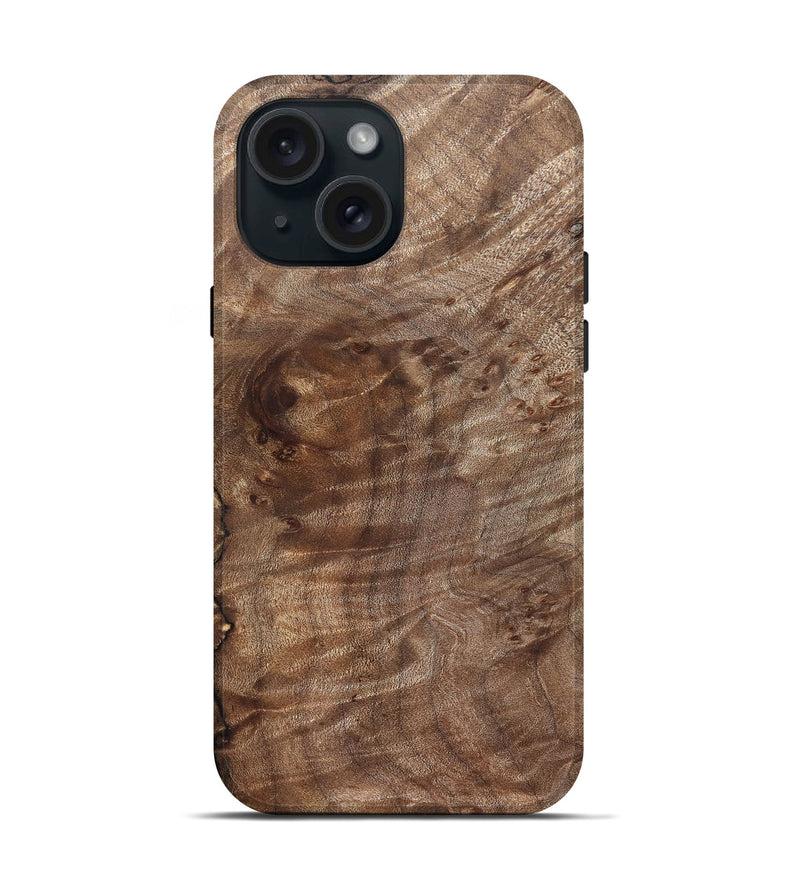 iPhone 15 Wood Live Edge Phone Case - Sherita (Solid Wood, 826320)