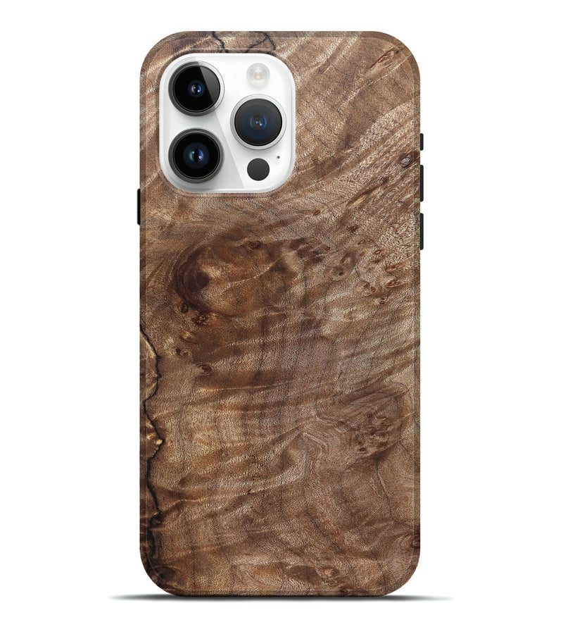 iPhone 15 Pro Max Wood Live Edge Phone Case - Sherita (Solid Wood, 826320)