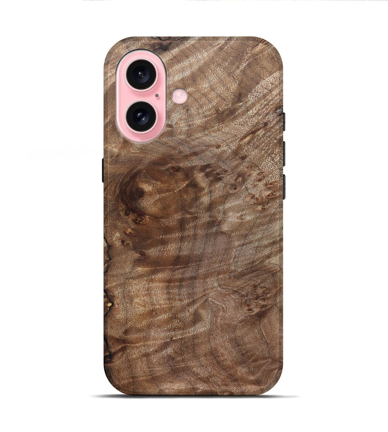iPhone 16 Wood Live Edge Phone Case - Sherita (Solid Wood, 826320)