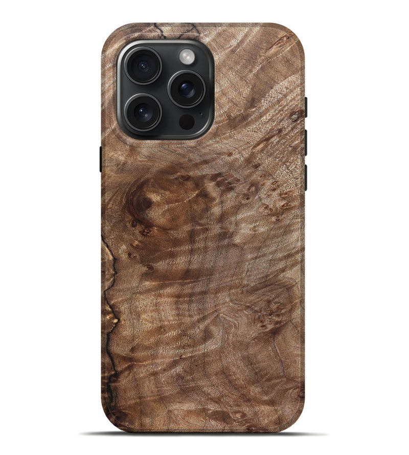 iPhone 16 Pro Max Wood Live Edge Phone Case - Sherita (Solid Wood, 826320)