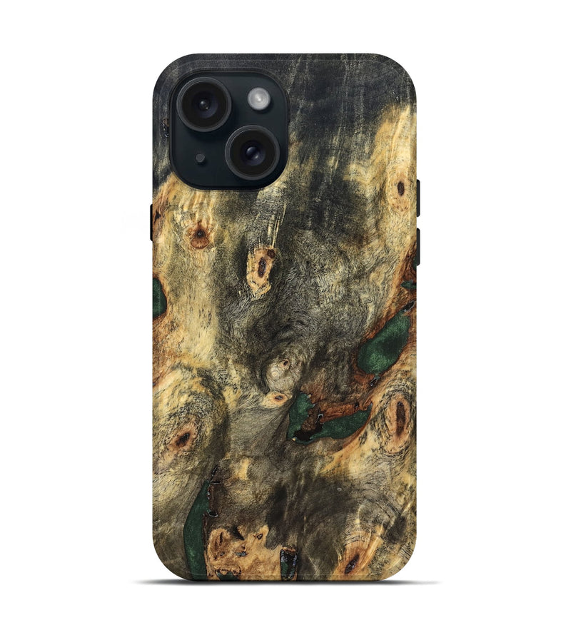 iPhone 15 Wood Live Edge Phone Case - Lilah (Solid Wood, 826321)