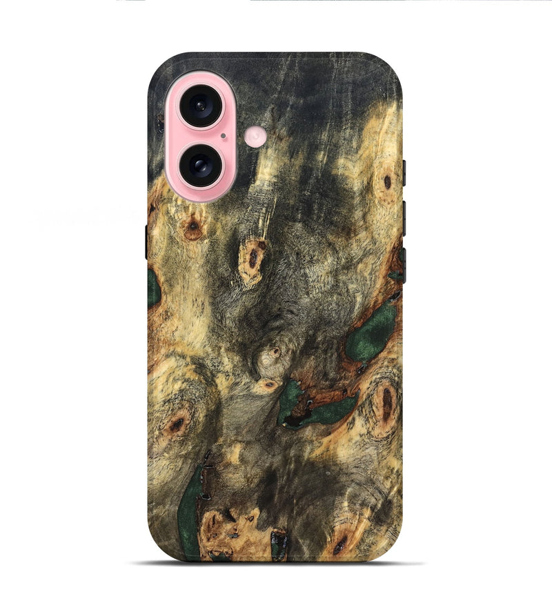 iPhone 16 Wood Live Edge Phone Case - Lilah (Solid Wood, 826321)