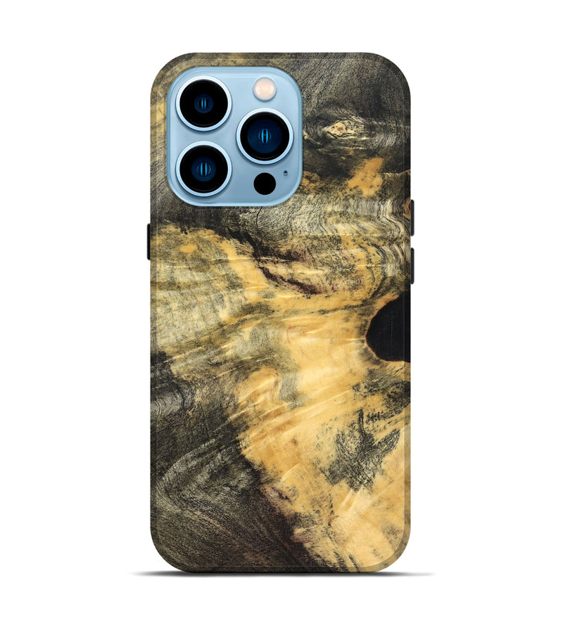iPhone 14 Pro Wood Live Edge Phone Case - Sylas (Solid Wood, 826322)