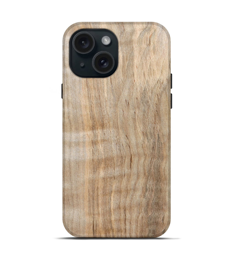 iPhone 15 Wood Live Edge Phone Case - Brady (Solid Wood, 826323)