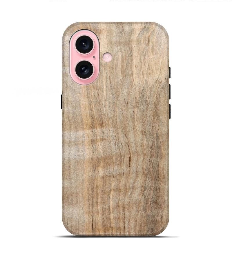 iPhone 16 Wood Live Edge Phone Case - Brady (Solid Wood, 826323)