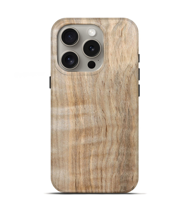 iPhone 16 Pro Wood Live Edge Phone Case - Brady (Solid Wood, 826323)