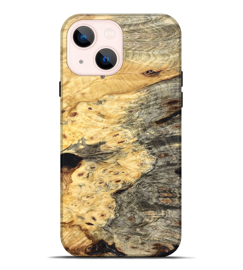 iPhone 14 Plus Wood Live Edge Phone Case - Chantel (Solid Wood, 826324)