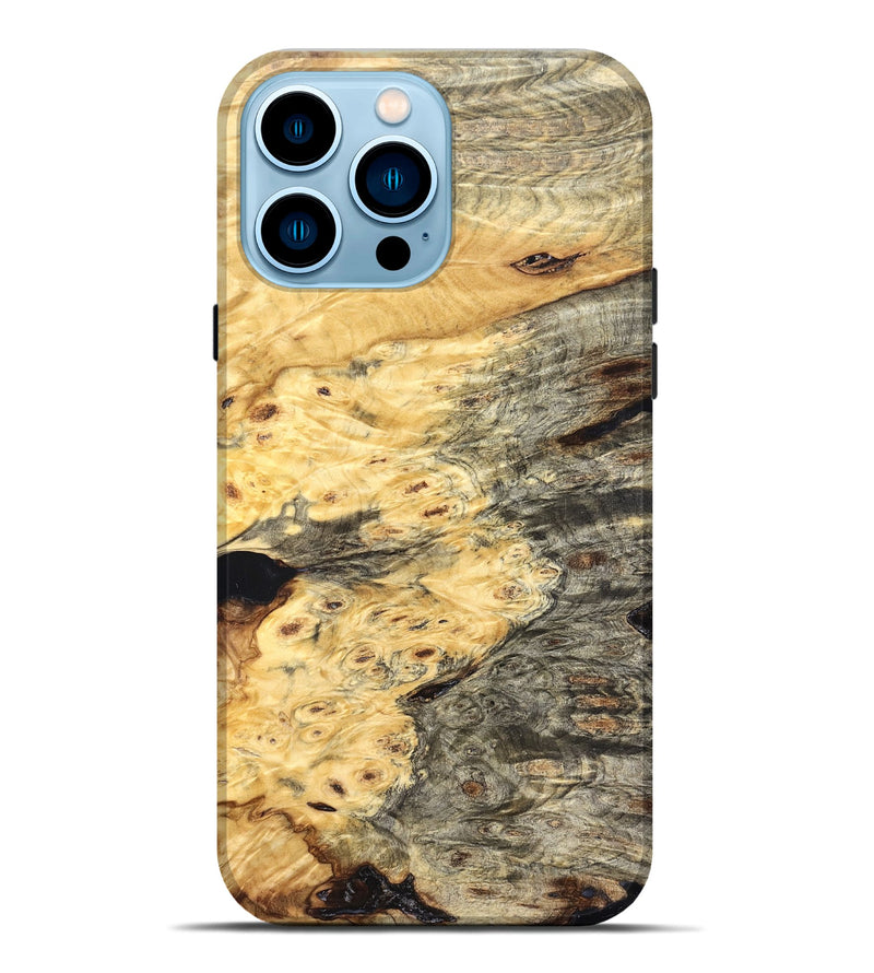 iPhone 14 Pro Max Wood Live Edge Phone Case - Chantel (Solid Wood, 826324)