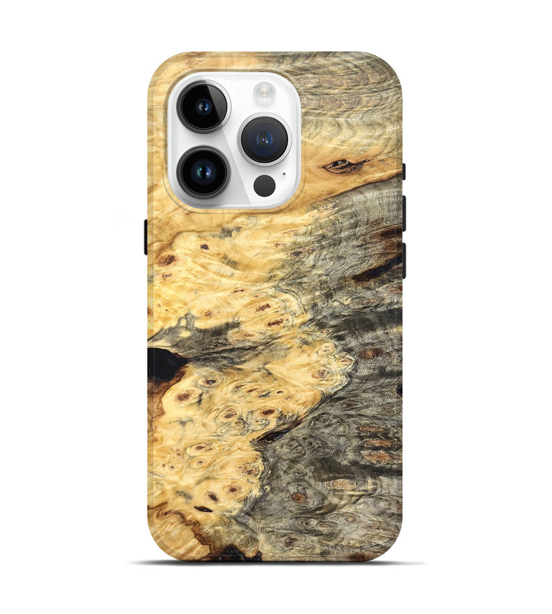 iPhone 15 Pro Wood Live Edge Phone Case - Chantel (Solid Wood, 826324)