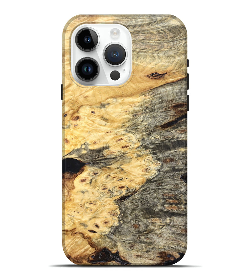 iPhone 15 Pro Max Wood Live Edge Phone Case - Chantel (Solid Wood, 826324)