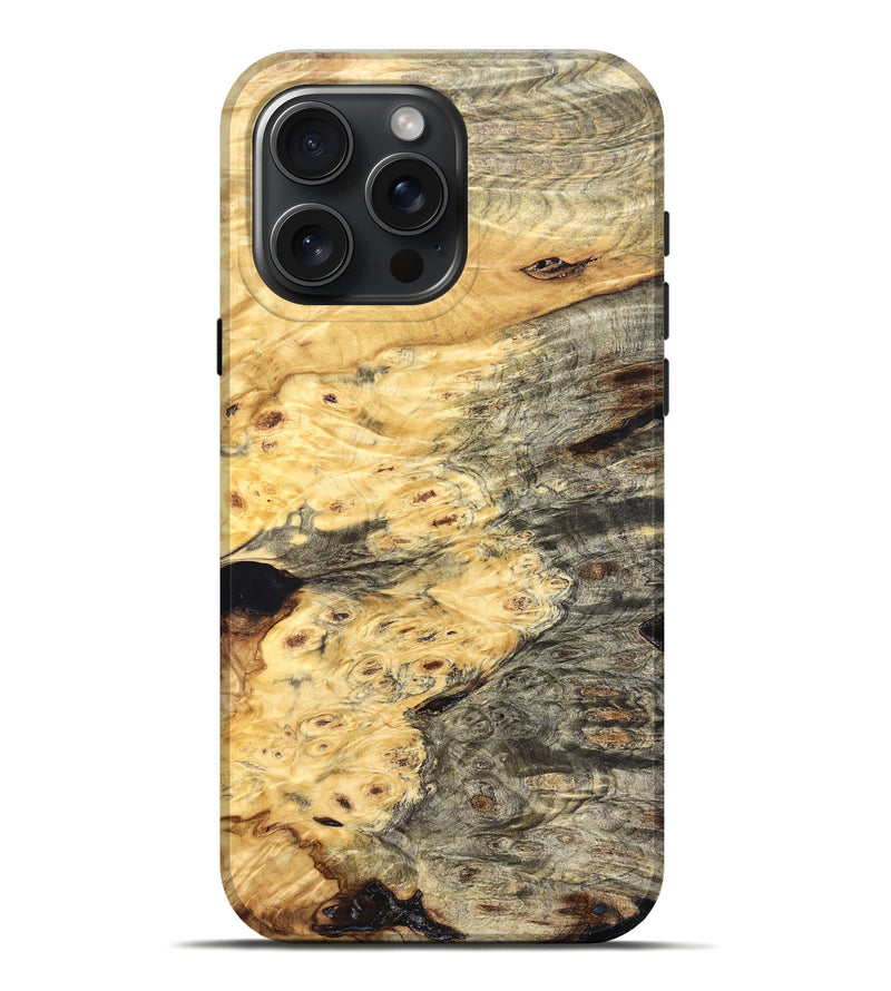 iPhone 16 Pro Max Wood Live Edge Phone Case - Chantel (Solid Wood, 826324)