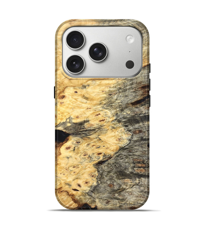 iPhone 17 Pro Wood Live Edge Phone Case - Chantel (Solid Wood, 826324)