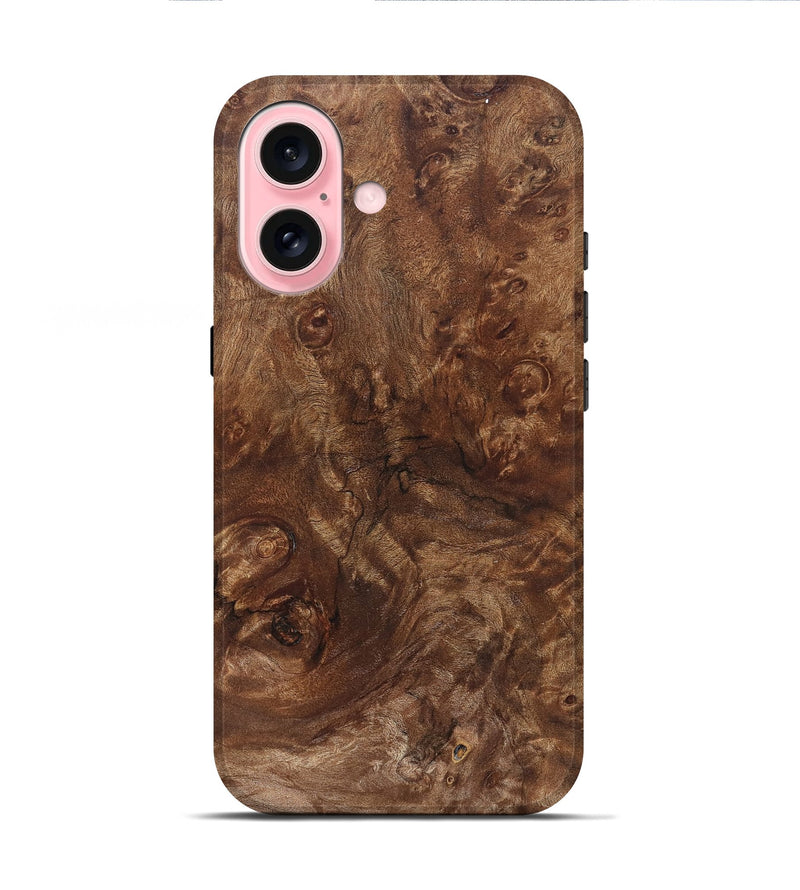 iPhone 16 Wood Live Edge Phone Case - Dora (Solid Wood, 826325)