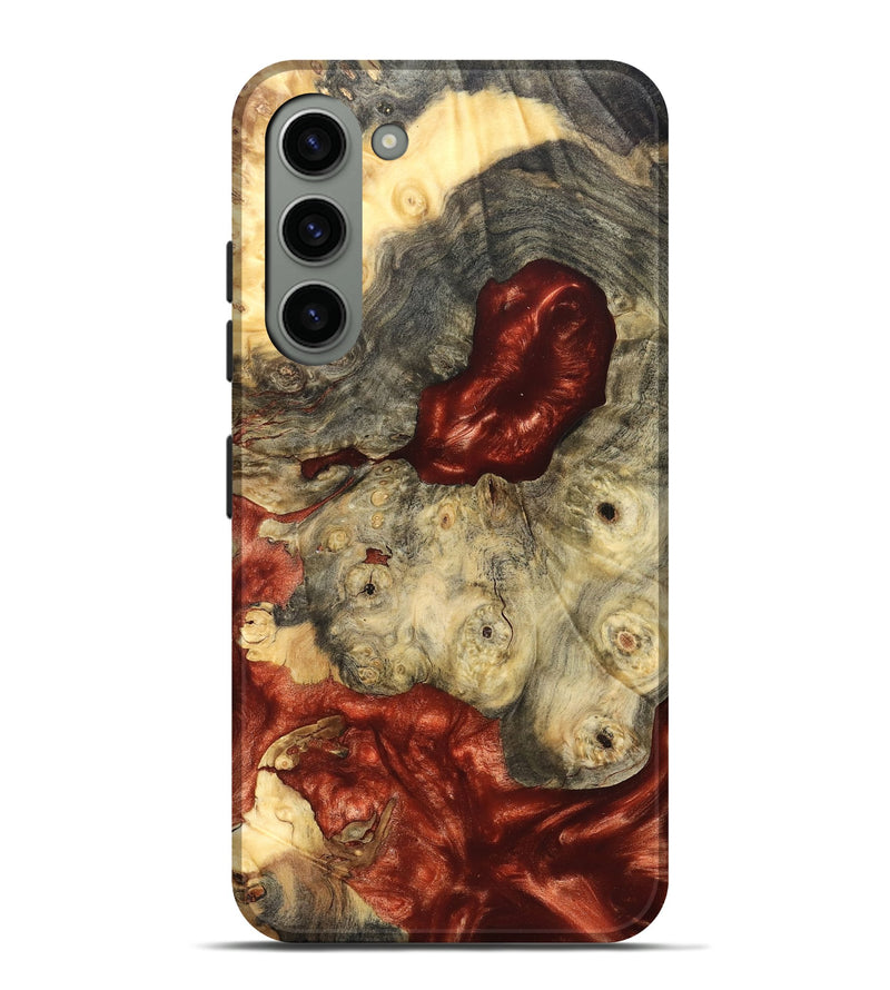 Galaxy S23 Plus Wood Live Edge Phone Case - Farrah (Red, 826326)