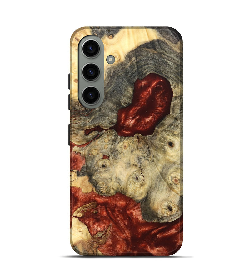 Galaxy S24 Wood Live Edge Phone Case - Farrah (Red, 826326)