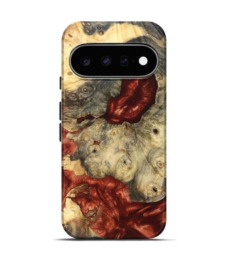 Pixel 11 Pro Wood Live Edge Phone Case - Farrah (Red, 826326)