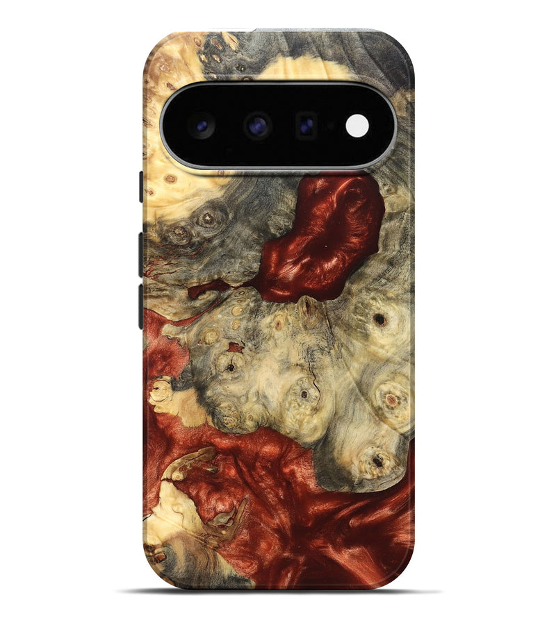 Pixel 11 Pro XL Wood Live Edge Phone Case - Farrah (Red, 826326)