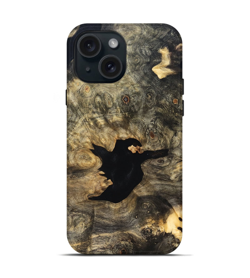 iPhone 15 Wood Live Edge Phone Case - Jerod (Solid Wood, 826327)