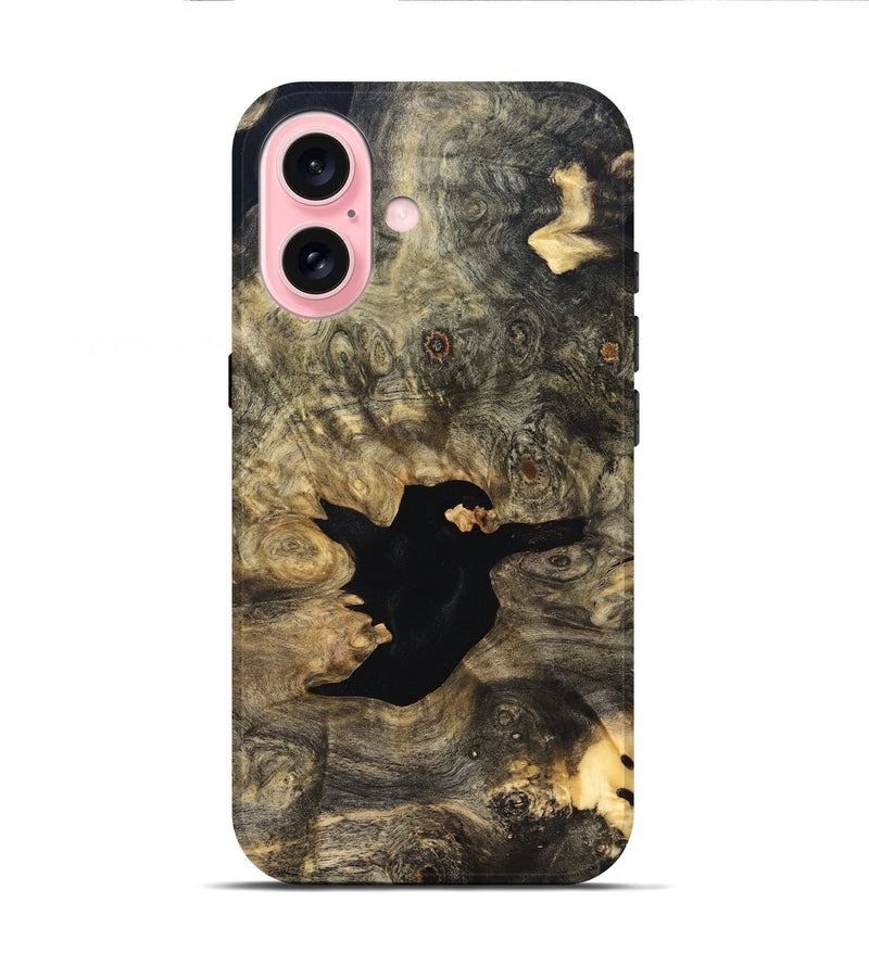 iPhone 16 Wood Live Edge Phone Case - Jerod (Solid Wood, 826327)