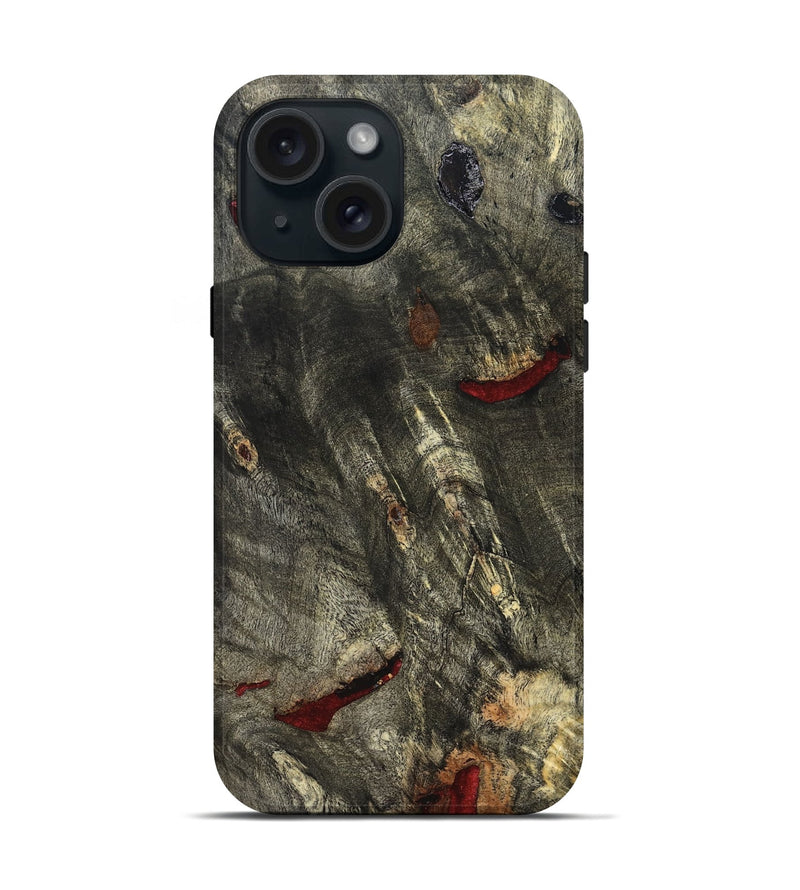 iPhone 15 Wood Live Edge Phone Case - Aniyah (Solid Wood, 826328)
