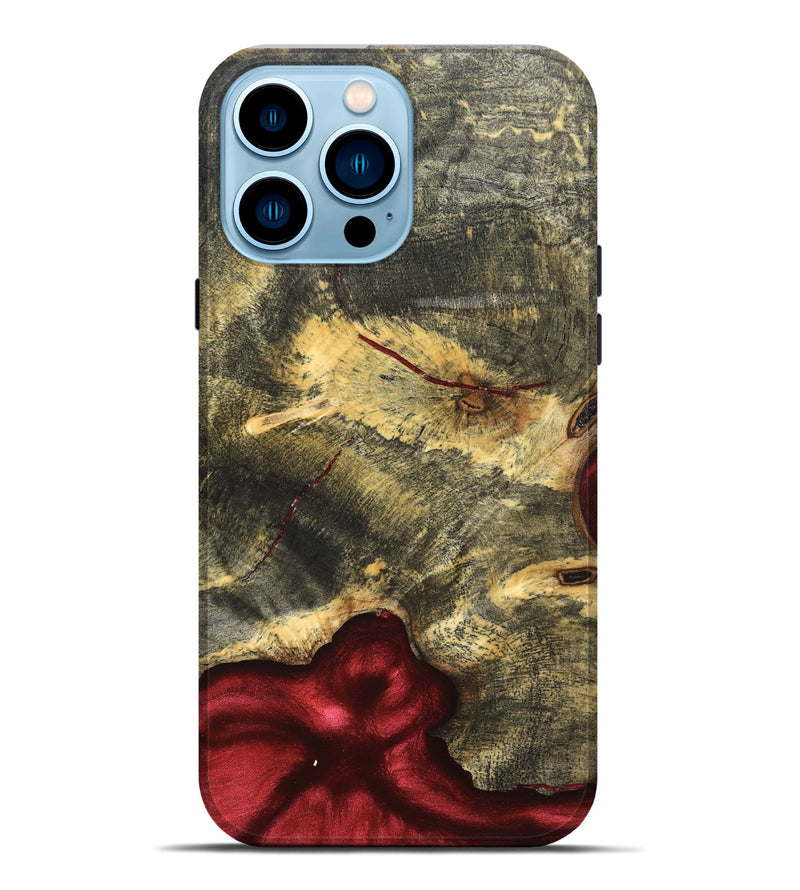 iPhone 14 Pro Max Wood Live Edge Phone Case - Renita (Solid Wood, 826329)