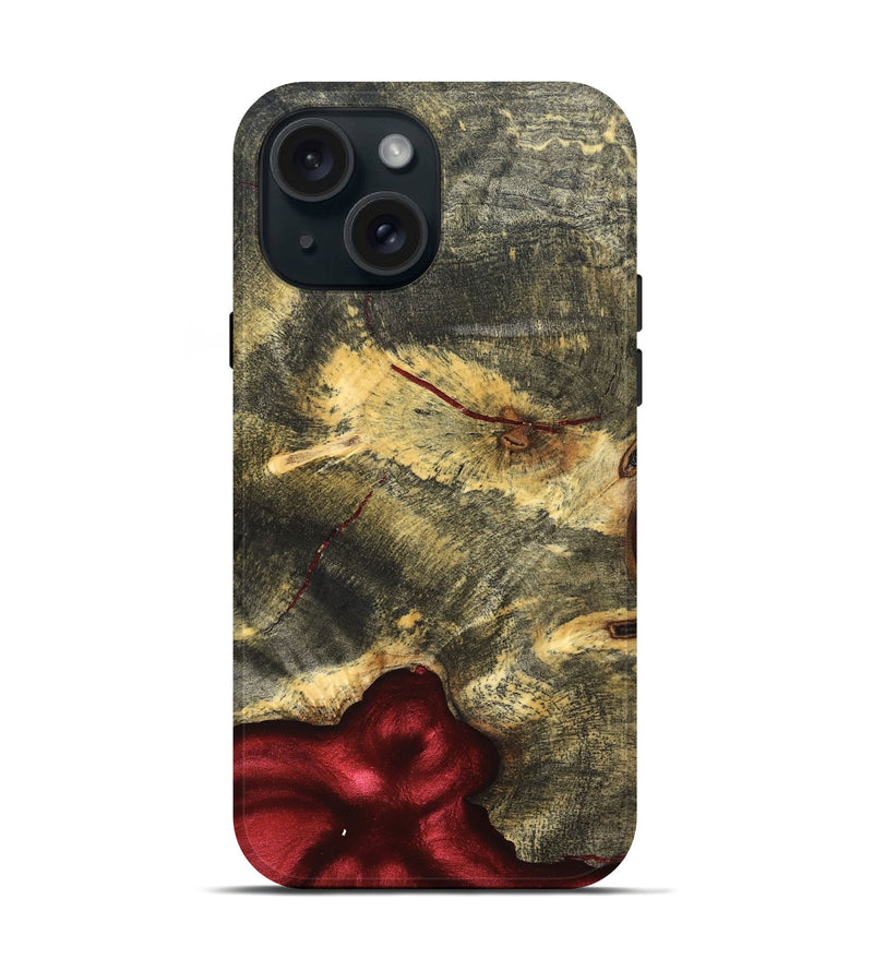 iPhone 15 Wood Live Edge Phone Case - Renita (Solid Wood, 826329)