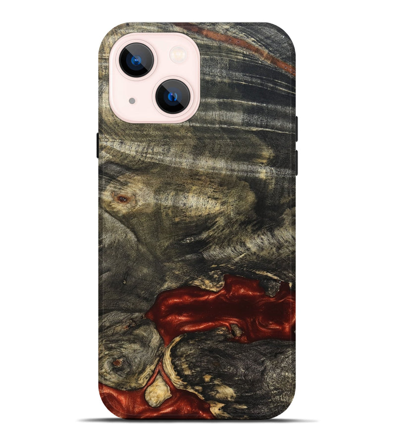 iPhone 14 Plus Wood Live Edge Phone Case - Oral (Solid Wood, 826331)