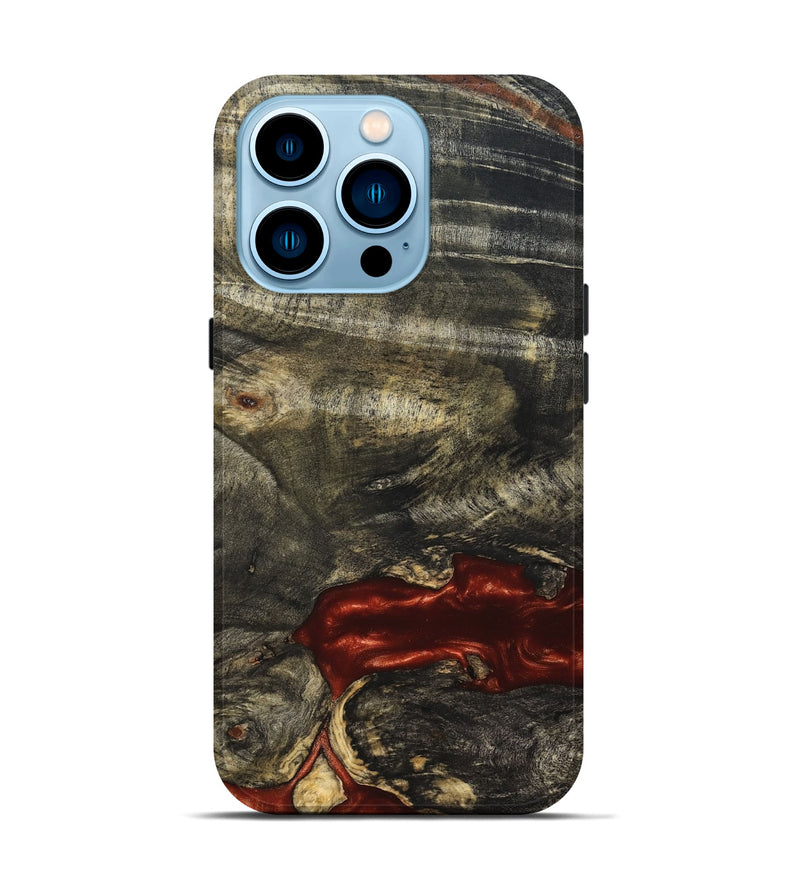 iPhone 14 Pro Wood Live Edge Phone Case - Oral (Solid Wood, 826331)