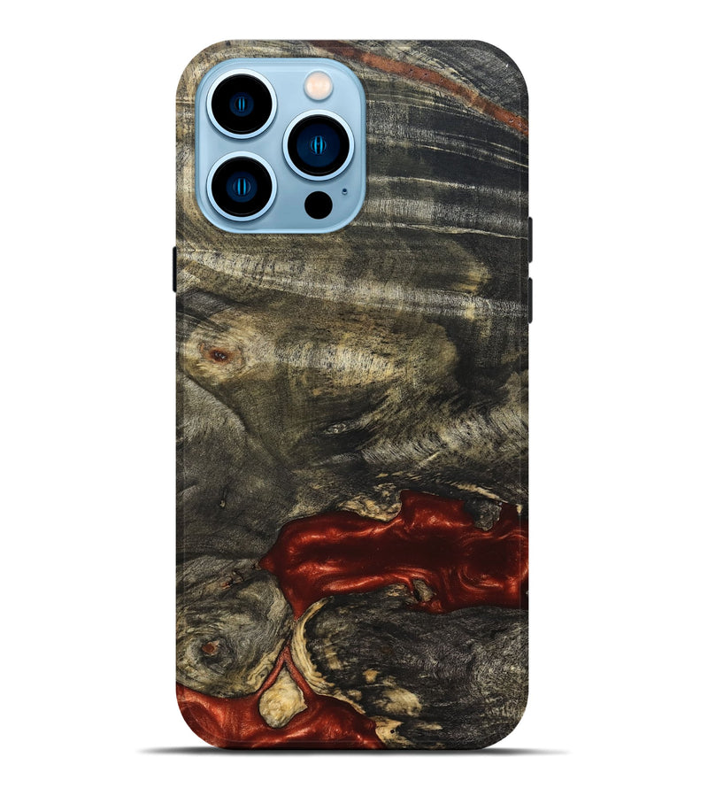 iPhone 14 Pro Max Wood Live Edge Phone Case - Oral (Solid Wood, 826331)