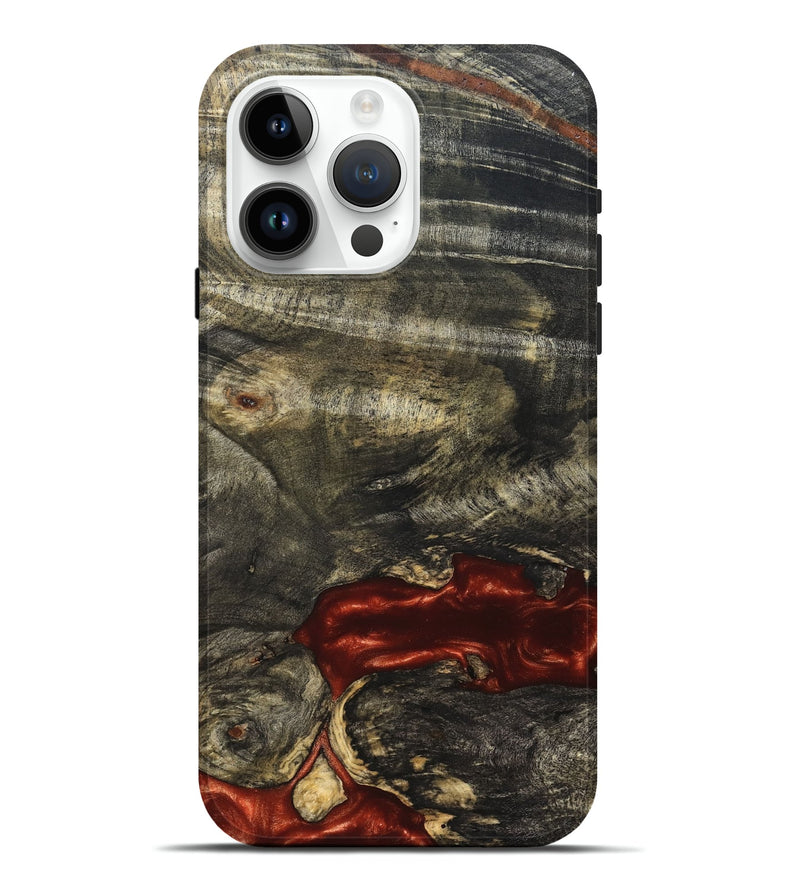 iPhone 15 Pro Max Wood Live Edge Phone Case - Oral (Solid Wood, 826331)